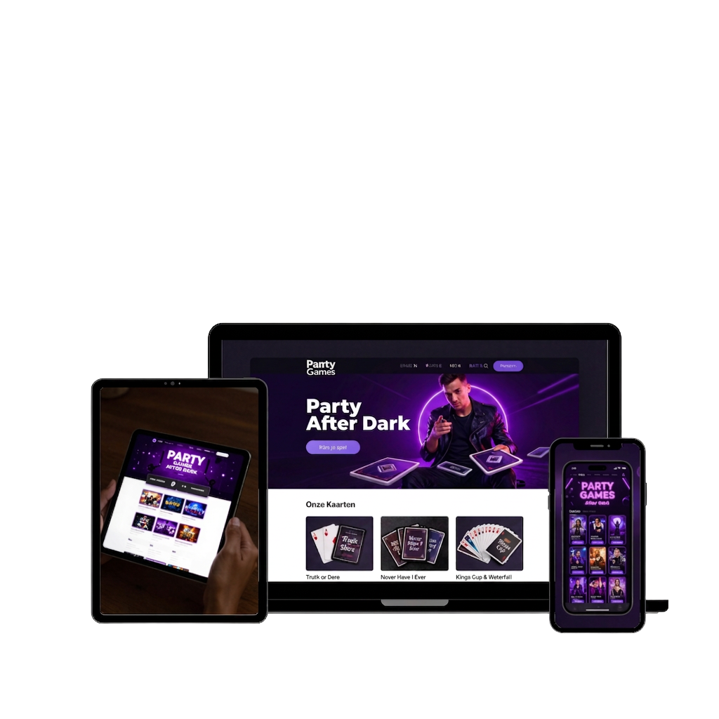 Party Games After Dark op laptop, tablet en telefoon